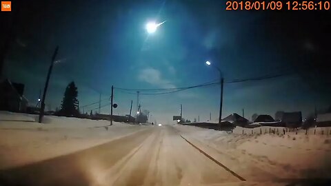 Meteor explodes in sky over Siberia #shorts 👍 and Subscribe