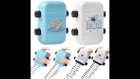 Smart Roller Stamps 2 in 1 Math Stamp Addition Subtraction Practice Stamps