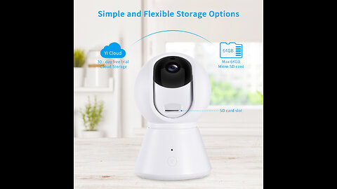 Vivitar IPC113-WHT Wide Angle 1080p HD Wi-Fi Smart Home Camera with Motion Detection, Night Vis...