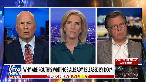 Matthew Whitaker: The DOJ Releasing Routh's Alleged Letter Was 'Dangerous' And 'Irresponsible'