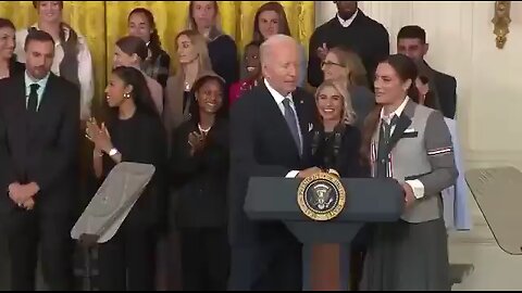 Biden says his staff doesn’t allow him to have “young girls” on stage