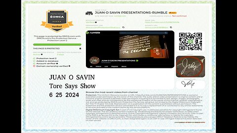 JUAN O SAVIN- The Programs you never hear about- Tore Says Show 6 25 2024