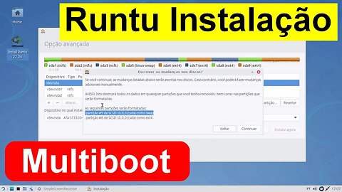 Instalação do Runtu Linux Multboot com Windows e outro Linux