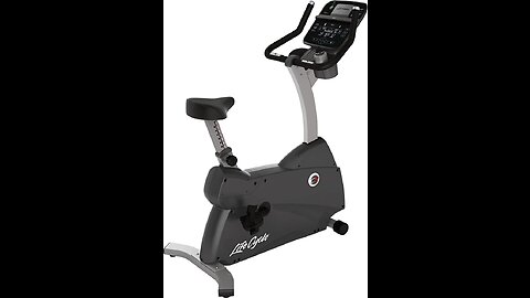 Life Fitness C1 Upright Indoor Cycling Exercise Bike with Go Console