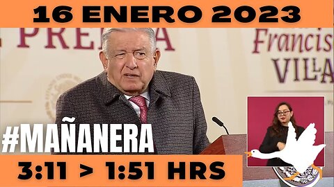 💩🐣👶 #AMLITO | Mañanera Lunes 16 de Enero 2023 | El gansito veloz | De 3:11 a 1:51.