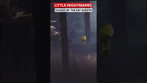 LITTLE NIGHTMARES - BEING CHASED BY THE FAT GUESTS #shorts