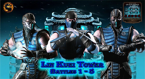 MK Mobile. LIN KUEI Tower Battles 1 - 5