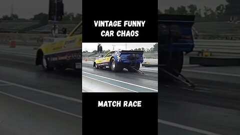 Vintage Nitro Funny Car Chaos Match Race Madness! #shorts