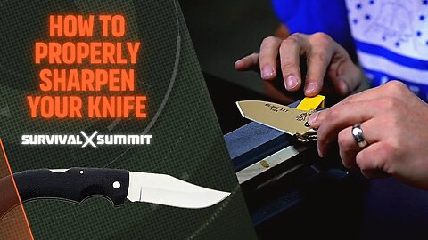 How To Properly Sharpen A Knife (TOP Knives) | The Survival Summit