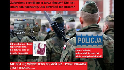 Załatwili sobie certyfikaty teraz się boją. Kto tak naprawdę jest ofiarą? Naglica w mundurówce.