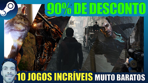 🔥 Melhores Jogos com 90% de Desconto na Steam! 💸 Super Ofertas Imperdíveis 🕹️