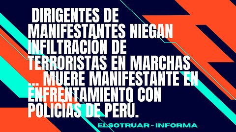 Dirigentes de manifestantes niegan infiltración de terroristas en marchas