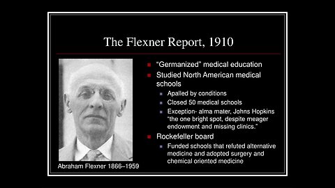 FLEXNER REPORT ON MEDICAL COMMUNITY TAKEOVER