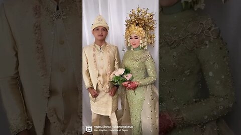 MODIFIKASI ! PENGANTIN PAKAIAN ADAT SUMATERA SELATAN - INDONESIA #shorts #short #shortvideo