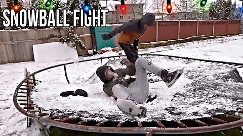 Crazy SNOWBALL Fight! Winner Gets...