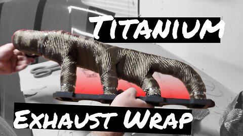 Black Widow Mustang Turbo Build Pt 17 : Titanium Exhaust Wrap