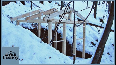 Started building a dugout in the winter alone