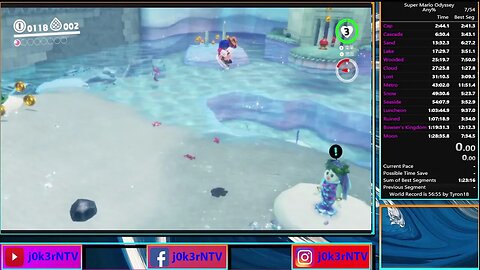 Trying for a sub 1:39 in Super Mario Odyssey!