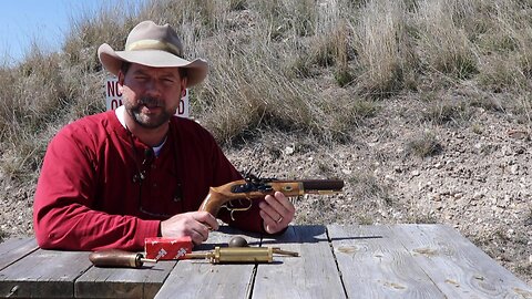 Shooting a Flintlock Pistol