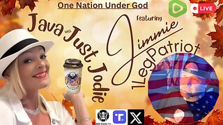 LIVE, Tuesday at 12noon est! Welcome back to Fall y’all! Java with Just Jodie returns featuring Jimmie 1 Leg Patriot from the Brainstorm Army! ONE NATION UNDER GOD!