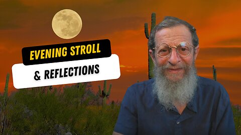 Evening Reflections: Off-Grid Life in Arizona Under the Moonlight