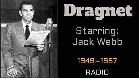 Dragnet (Radio) 1953 (ep189) The Big Strip