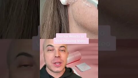 Doctor reacts to viral shaving video! #shaving #dermaplaning #doctorreacts #dermreacts