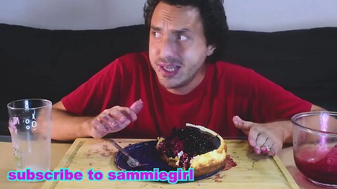 Fat Husband Eats Wifes CHEESE CAKE With His Hands * MESSY PRANK *