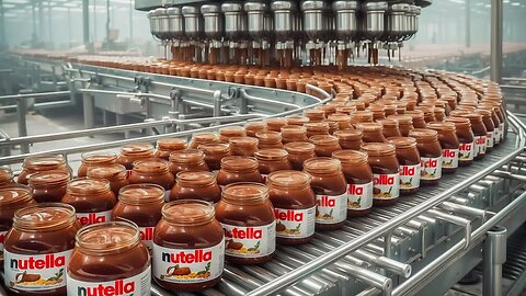 How Nutella Is Made In Factory? Bulk Production Of Chocolate Spread Using Advanced Machines