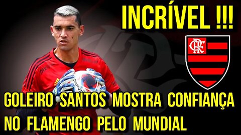 INCRÍVEL! GOLEIRO SANTOS DIZ ESTÁ CONFIANTE NO FLAMENGO PARA O MUNDIAL DE CLUBES - É TRETA!!!