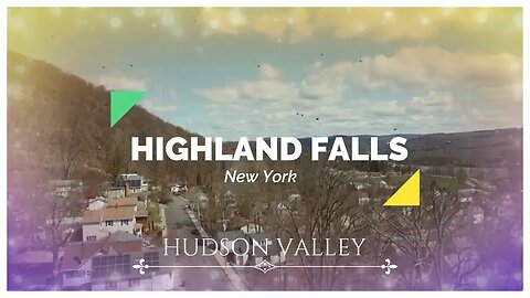 DRONE FILM OF NEIGHBORHOOD IN HIGHLAND FALLS, NEW YORK PART 2