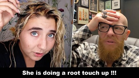 She is doing a root touch up !!! Hairdresser reacts to hair fails