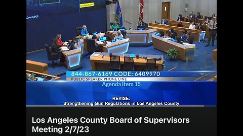 LA County BoS votes for gun control