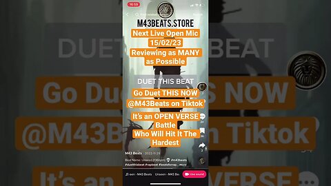 Next Open Mic Night: Duet Now On TikTok #tiktokduet #rap #hiphop #hiphopreviews #usrap #ukrap