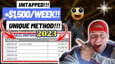 UNIQUE +$1,500/WEEK Method That Pays! (Make Money Online In 2023)