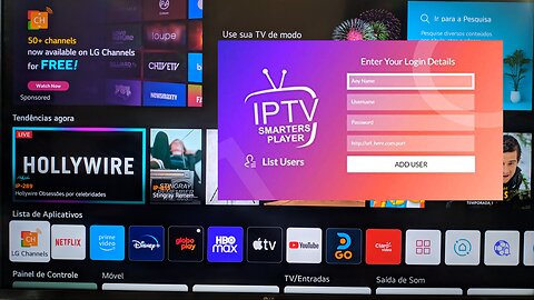 Smarters iptv tv LG