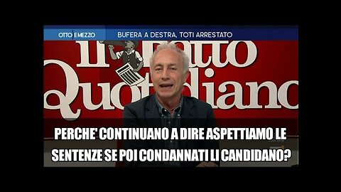 Marco Travaglio in tv sull'arresto del governatore della Regione Liguria Toti per corruzione,tangenti e favori ai prenditori TUTTI I POLITICI SONO GLI SCHIAVI DEI BANCHIERI..MERDALIA💩UN PAESE DI MERDA DI POLITICI CORROTTI E UN POPOLO D'IDIOTI