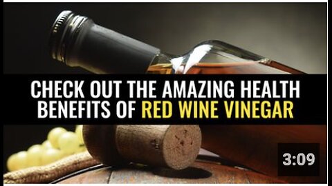 Check out the amazing health benefits of red wine vinegar