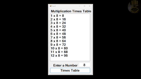 How to Create a Multiplication Times Table Using Do While Loop in C#