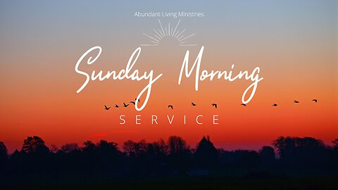 Sunday Morning Service | 9-22-24 | ALM