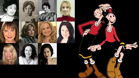 Animated Voice Comparison- Olive Oyl (Popeye)