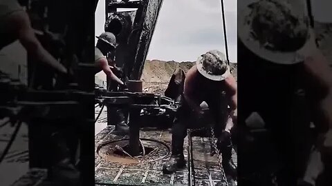 Oil well drilling looks crazy dangerous. Much respect to the guys doing to this.