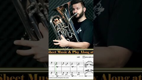 Euphonium Tremolo 🤔😕 #euphonium #technique #solo #sheetmusic #doubletongue #articulation #practice