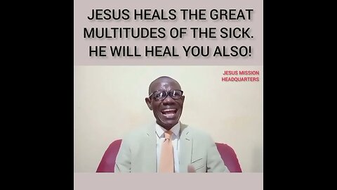 Jesus Heals Great Multitudes || Amb Promise Ogbonna