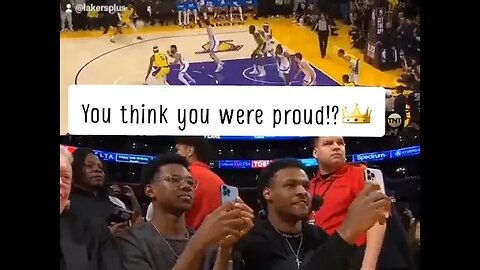 You think you were proud!?️ #nba #lakers #lebronjames #lebronhighlights