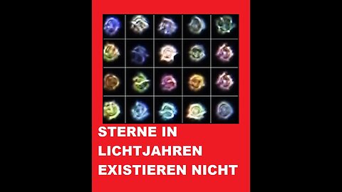 STERNE IN LICHTJAHREN EXISTIEREN NICHT