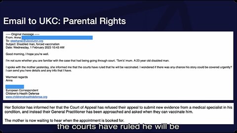 Courts Rule Forced Vaccination - UK Column News - 1st February 2023