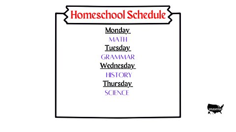 Homeschool Schedule