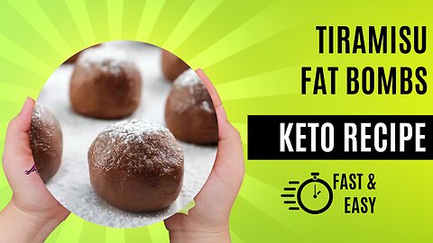 Keto Recipe (Tiramisu Fat Bombs) FAST & EASY | FREE RECIPE BOOK