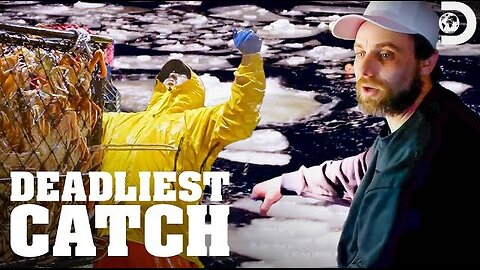 Huge Crab Haul! Jake Gambles Pots in Freezing Waters! Deadliest Catch